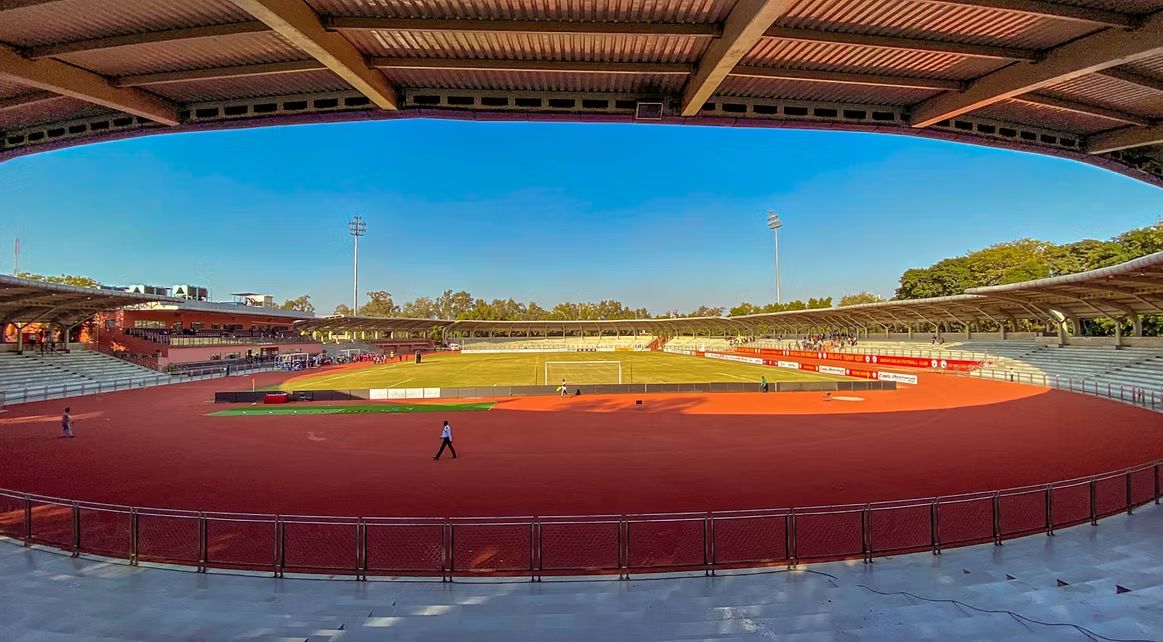 Chhatrasal Stadium, Delhi — aerial view
