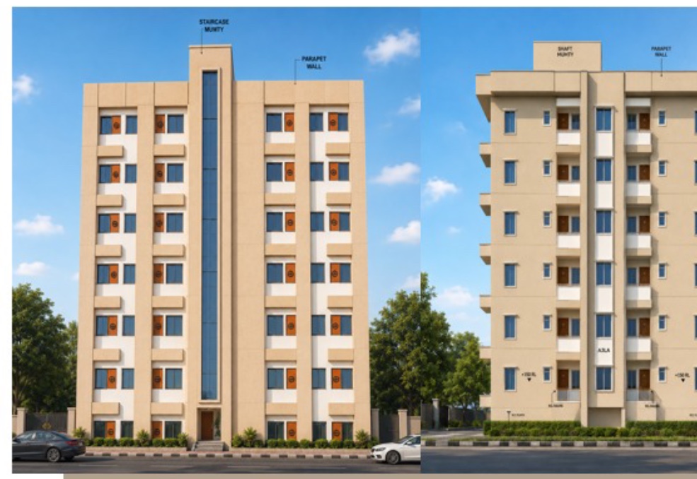 CISF 11th Reserve Battalion block elevations, Nashik